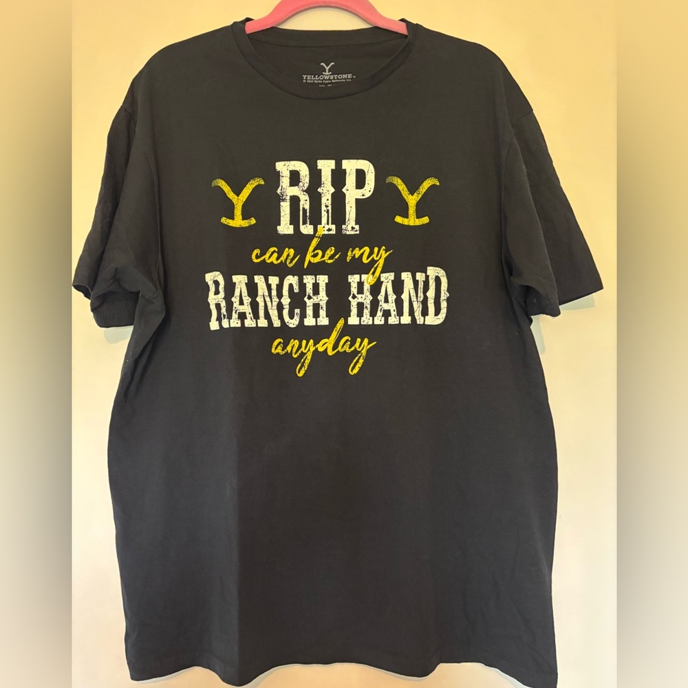 Yellowstone Black Ranch Hand Tee